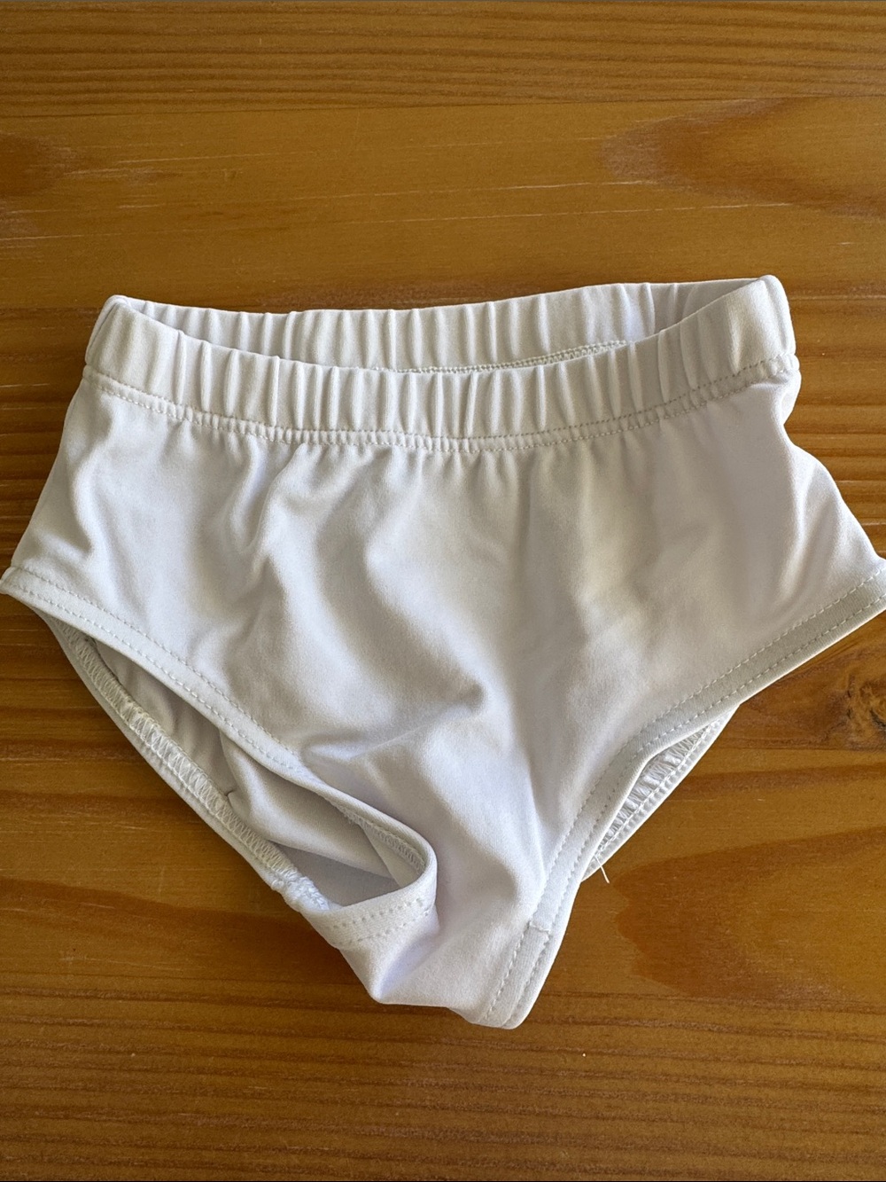 Capezio Girls White Elastic Waist cheer and dancer briefs
